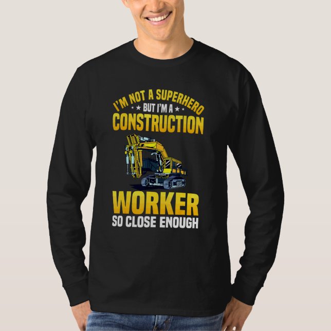 Camiseta Gorras duros de los trabajadores de construcción (Anverso)