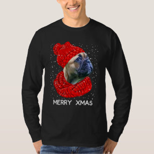 Camiseta Gorrito de bufanda de Bulldog Francés lindo Merry