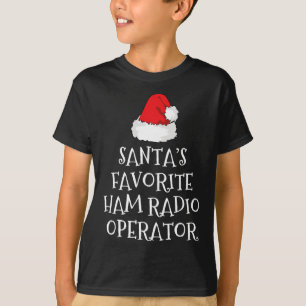 Camiseta Gorrito de Navidad del operador de radioaficionado