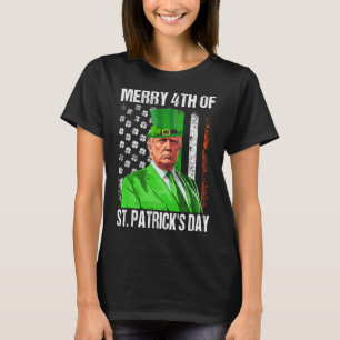 Camiseta Gorro de duende divertido de Trump Alegre 4 de San