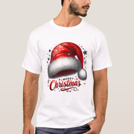 Camiseta Gorro de Santa Escarlata Brillante