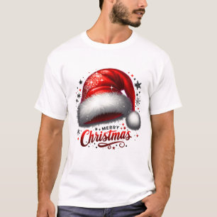 Camiseta Gorro de Santa Escarlata Brillante