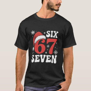 Camiseta Gorro de Santa Navidad 67 Seis Siete Frases Divert