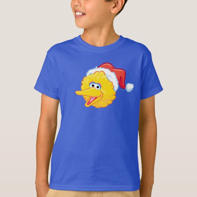Camiseta Gorro de Santa Pájaro Grande (Anverso)