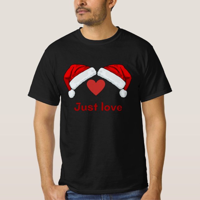 Camiseta Gorro de Santa - solo amor (Anverso)