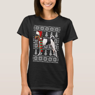 Camiseta Gorro de Santa Xmas Juguete Fox Terrier Navidad Fe