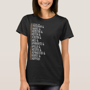 Camiseta Gos griegos antiguos olímpicos griegos Vida griega