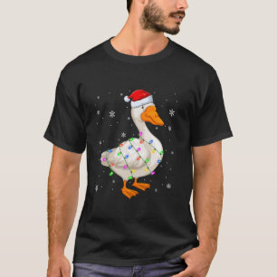Camiseta Gose Bird Xmas Iluminando Navidades de oca Santa H
