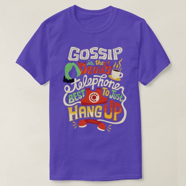 Camiseta Gossip es el teléfono del diablo (Diseño del anverso)