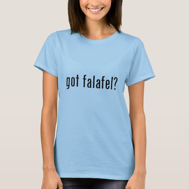 Camiseta got falafel? (Anverso)