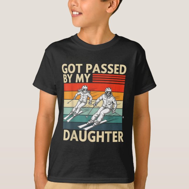 Camiseta Got Ped By My Daughter Funny Ski  (Anverso)