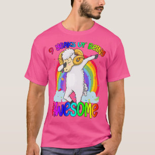 Camiseta Gota de cumpleaños de nueve años de edad Dabbing I