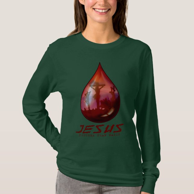 Camiseta Gota de sangre de Jesús (Anverso)