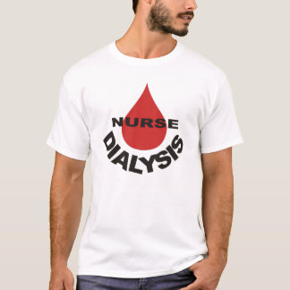 Camiseta Gota de sangre de la enfermera de la diálisis