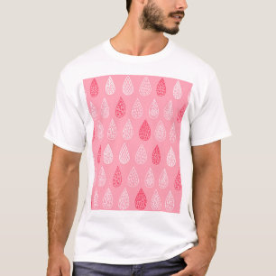Camiseta Gotas de agua de Doodle: patrón de cosecha