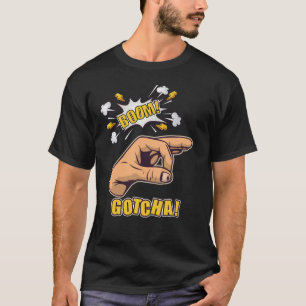 Camiseta Gotcha Finger Hole Hand Meme