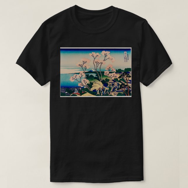 Camiseta GotenYama Hill Shinagawa en Tokaido por Katsush (Diseño del anverso)