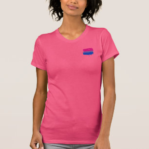 CAMISETA GOTEO BISEXUAL DE LA BANDERA