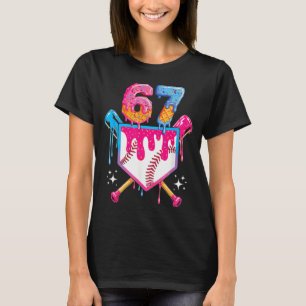 Camiseta Goteo de béisbol número 67 jugador o 67 cumpleaños