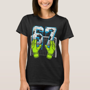 Camiseta Goteo de fútbol 67 Seis Siete Funny Gen Alpha Meme