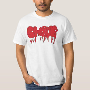 Camiseta goteo de la sangre