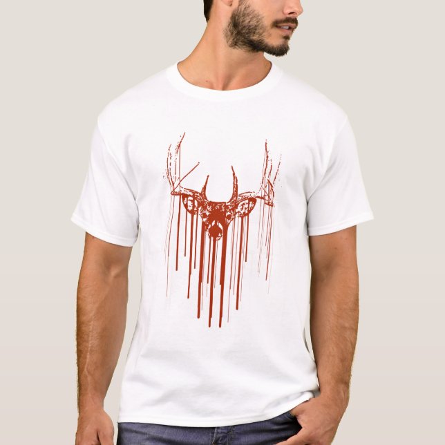 Camiseta Goteo de los ciervos de la plantilla (Anverso)