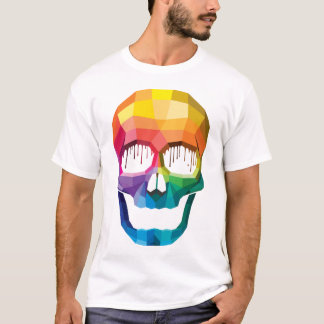 Camiseta Goteos de la pintura del cráneo
