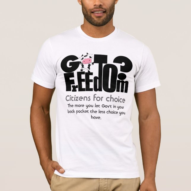 Camiseta GotFreedom - Ciudadanos por elección (Anverso)