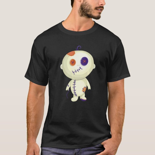 Camiseta Goth Creepy Cute Voodoo Doll For Teens  2 (Anverso)
