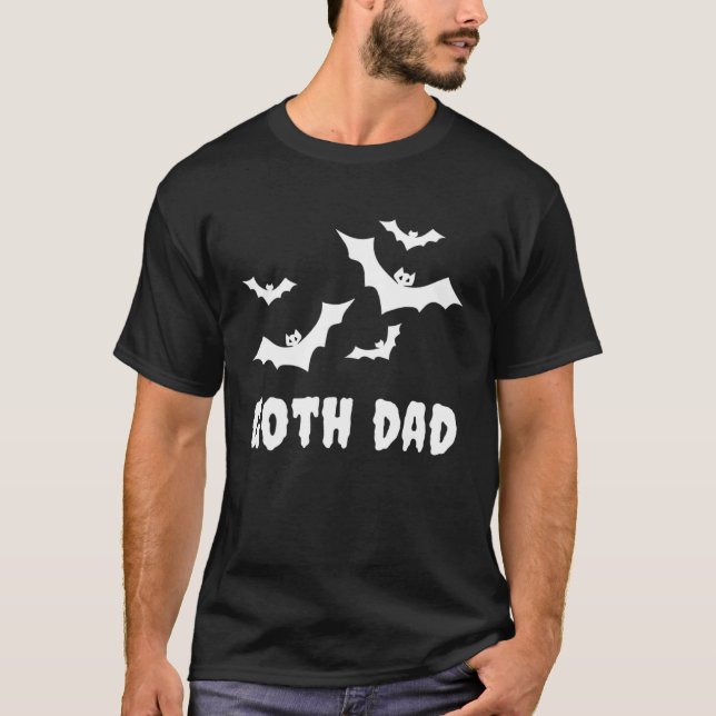 Camiseta Goth Dad  Gothic Spooky Bats Father s Day Hallowee (Anverso)