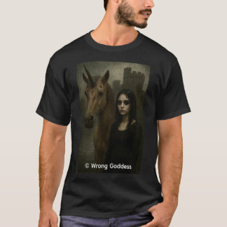 Camiseta Goth Girl and Unicorn