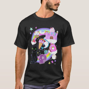 Camiseta Goth Pastel Yami Kawaii Creepy Candy World Menhera