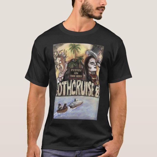 Camiseta GothCruise 8: Puttin en el Ritz (frente y parte (Anverso)