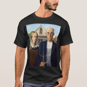 Camiseta Gothic Americano de Grant Wood