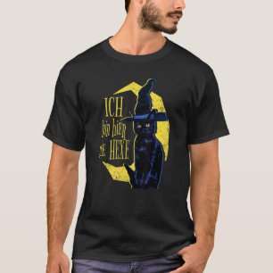 Camiseta Gothic Moon Cat Estoy aquí la bruja