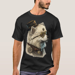 Camiseta Gothic Steampunk Samoyed
