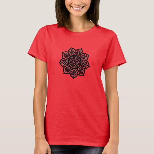 Camiseta GOTHIC SUN Black Celtic Knots (Anverso)
