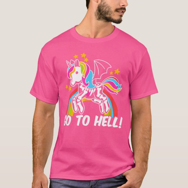 Camiseta Gothic Unicorn Comic family (Anverso)