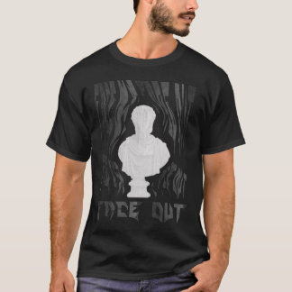 Camiseta Gothic Vaporwave Classical Bust Text Art Tee