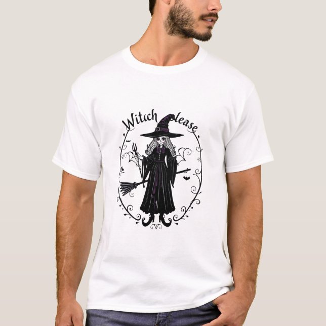 Camiseta Gothic "Witch Please" (Anverso)