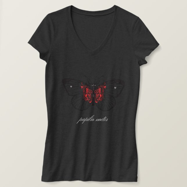 Camiseta Gothischer Schmetterling, Schmetterling der Dunkel (Anverso del diseño)
