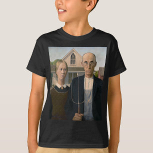 Camiseta Gótica americana: Pobre granjero rural de la vida