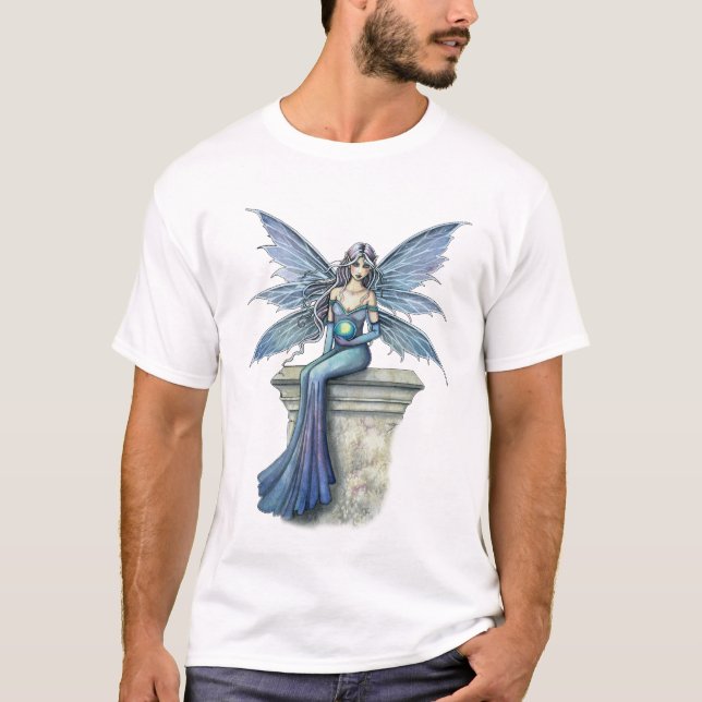 Camiseta gótica azul celeste, camiseta (Anverso)