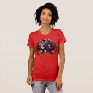 Camiseta gótica de Halloween de pareja vampiro Fre