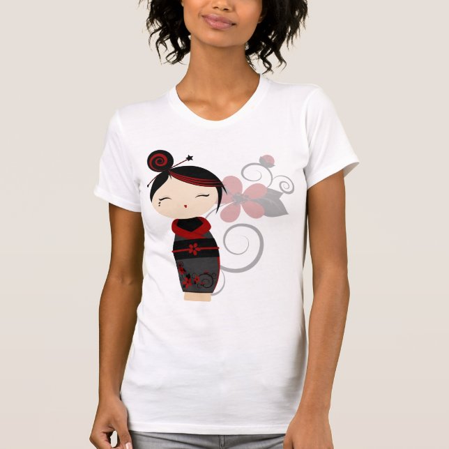 Camiseta gótica de Kokeshi (Anverso)