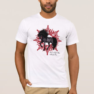 Camiseta gótica del arte de la yegua de la noche