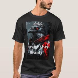 Camiseta gótica Majestuosa Corona Real Cuervo Cere