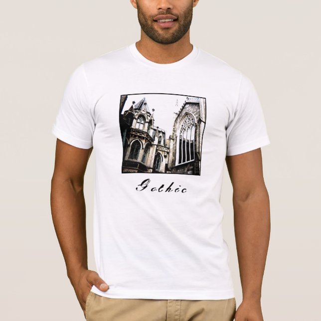 Camiseta 'gótica' para adultos (Anverso)