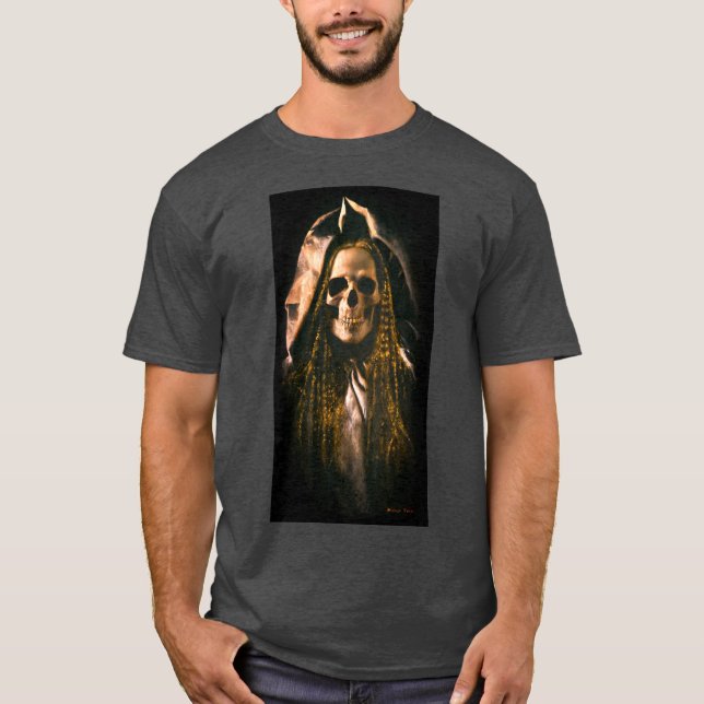 Camiseta gótica Skeleton Ghost (Anverso)
