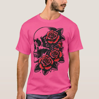 Camiseta gótica y rosas 1